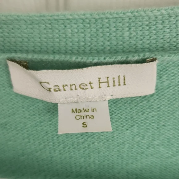 Garnet Hill Cashmere Cardigan Sweater - Picture 2 of 5
